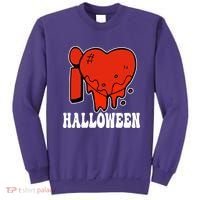 I Love Halloween Creepy Heart Sweatshirt thumb 0
