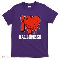 I Love Halloween Creepy Heart T-Shirt thumb 0