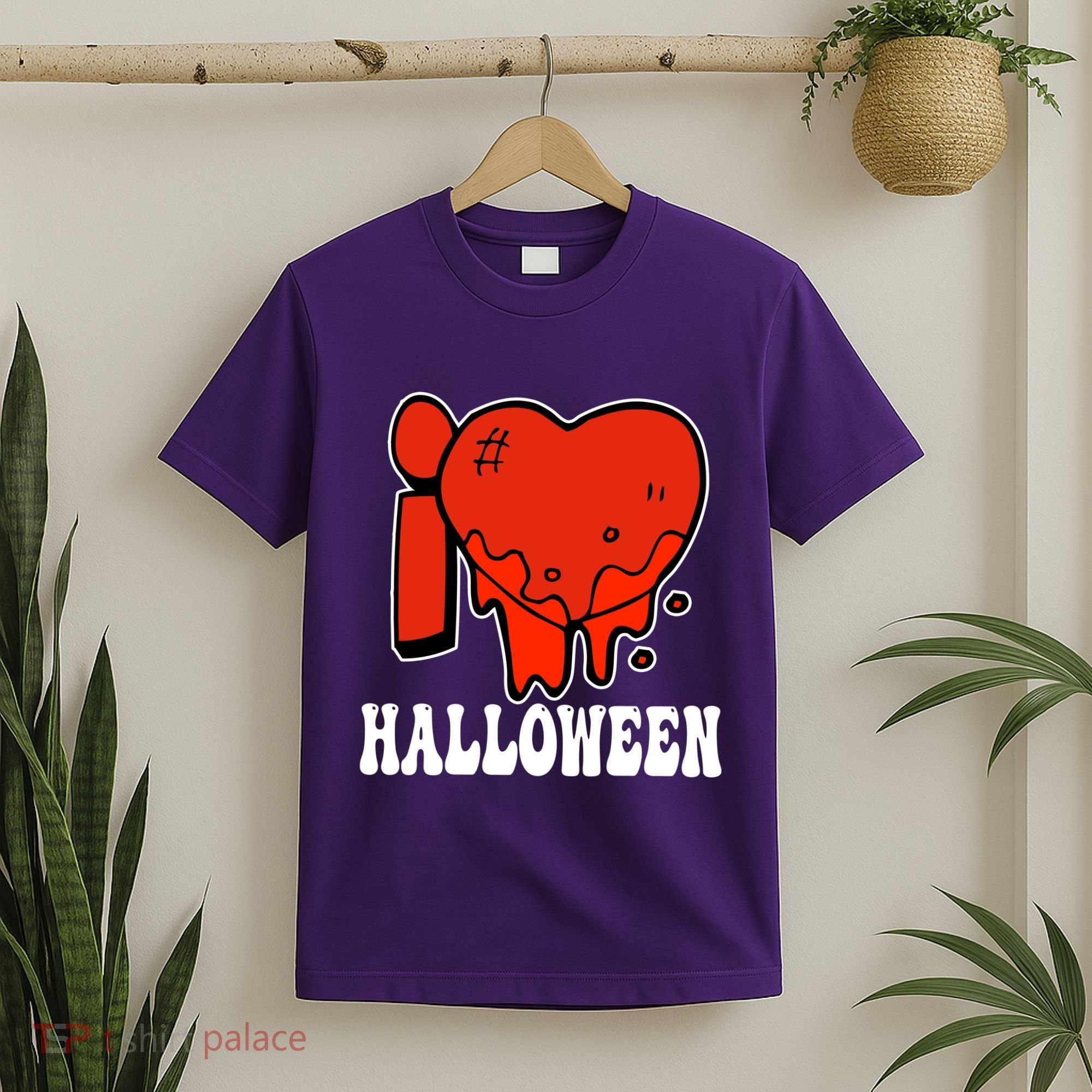 I Love Halloween Creepy Heart T-Shirt