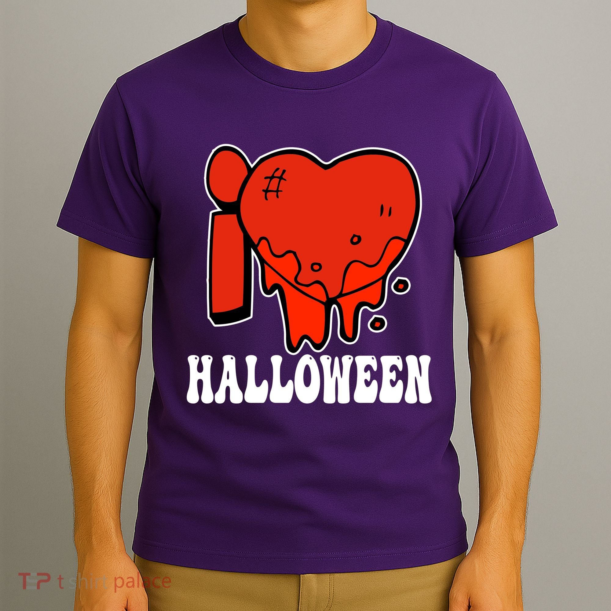 I Love Halloween Creepy Heart T-Shirt