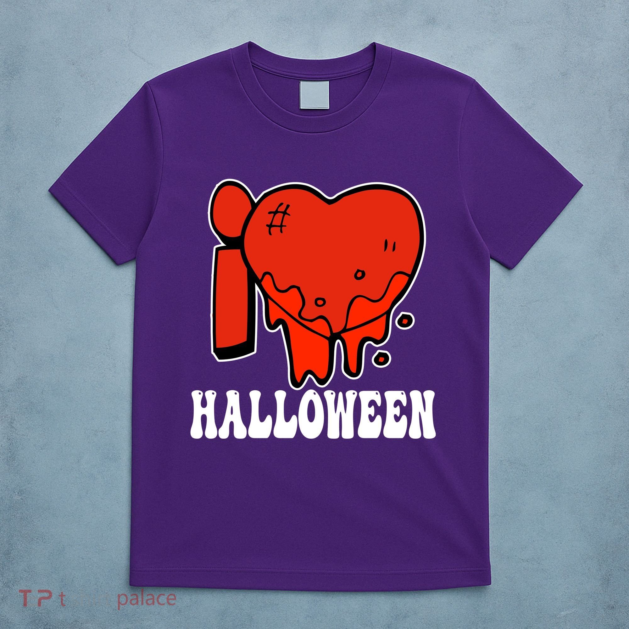 I Love Halloween Creepy Heart T-Shirt