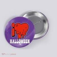 I Love Halloween Creepy Heart Button thumb 0