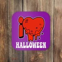 I Love Halloween Creepy Heart Coaster thumb 0