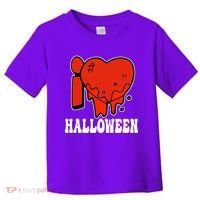 I Love Halloween Creepy Heart Toddler T-Shirt thumb 0