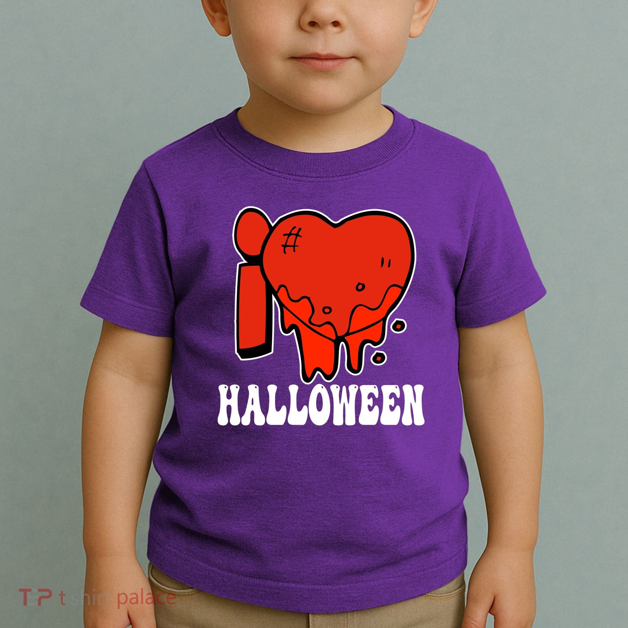 I Love Halloween Creepy Heart Toddler T-Shirt