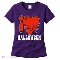 I Love Halloween Creepy Heart Women's T-Shirt thumb 0