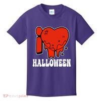 I Love Halloween Creepy Heart Kids T-Shirt thumb 0
