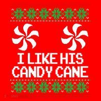 I Like His Candy Cane Christmas Sweater Couples Matching Santa Hat thumb 1