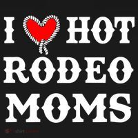 I Love Hot Rodeo Moms Funny Saying Cowboy Western Rodeo Women's Hoodie thumb 2