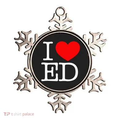 I Love Heart ED Ornament