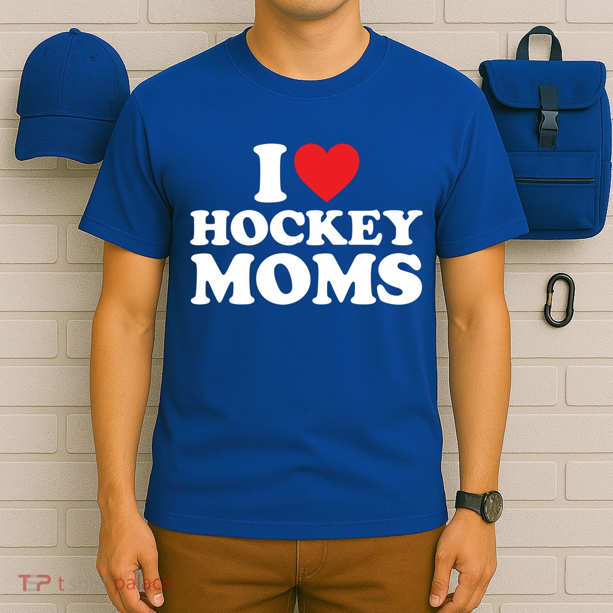 I Love Hockey Moms Meaningful Gift I Heart Hockey Moms Cute Gift T-Shirt