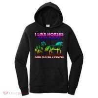 I Like Horse And Dogs And Maybe 3 People Cute Gift Women's Hoodie thumb 0