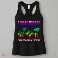 I Like Horse And Dogs And Maybe 3 People Cute Gift Women's Tank Top thumb 3