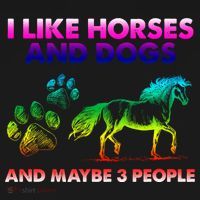 I Like Horse And Dogs And Maybe 3 People Cute Gift Visor thumb 3