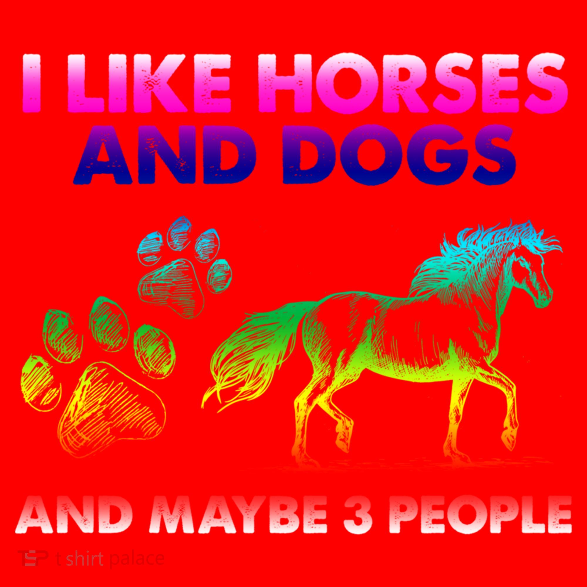I Like Horse And Dogs And Maybe 3 People Cute Gift Santa Hat
