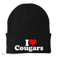 I Love Heart Cougars Sexy Older Women Beanie thumb 0