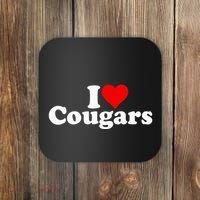 I Love Heart Cougars Sexy Older Women Coaster thumb 0