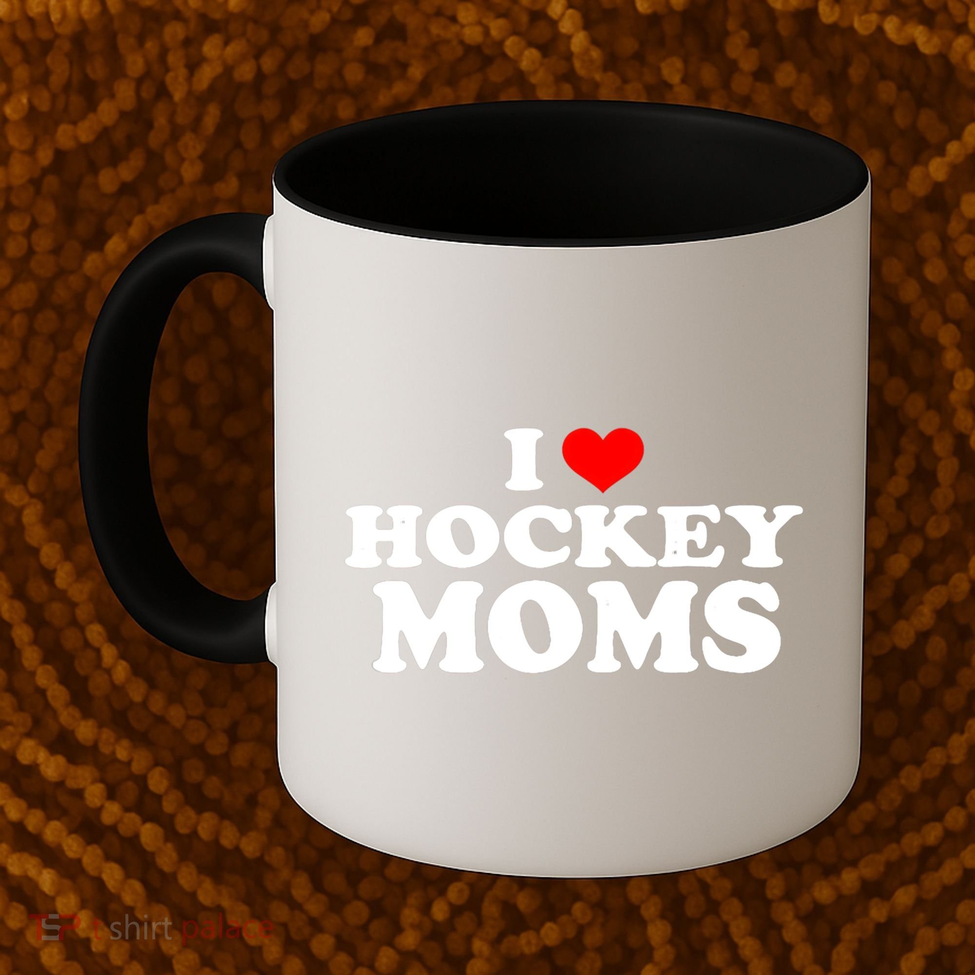 I Love Hockey Moms Funny Christmas Gift Coffee Mug