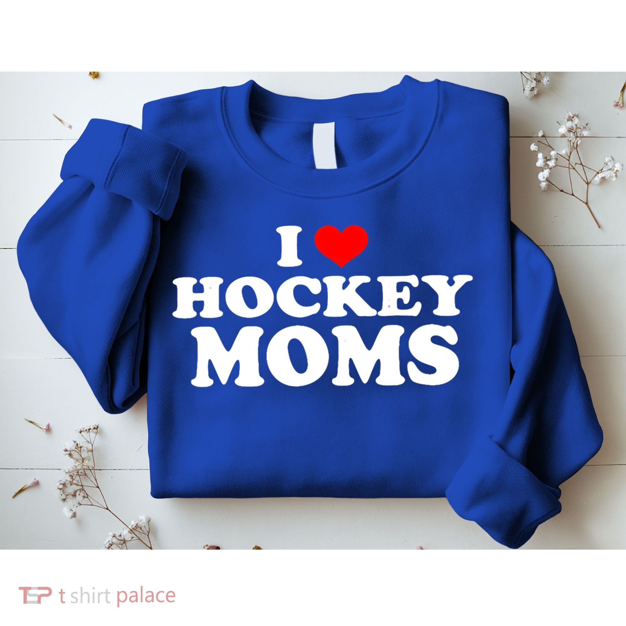 I Love Hockey Moms Funny Christmas Gift Sweatshirt