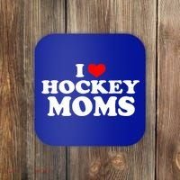 I Love Hockey Moms Funny Christmas Gift Coaster thumb 0