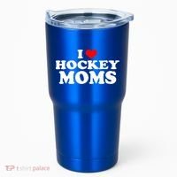 I Love Hockey Moms Funny Christmas Gift Tumbler thumb 0
