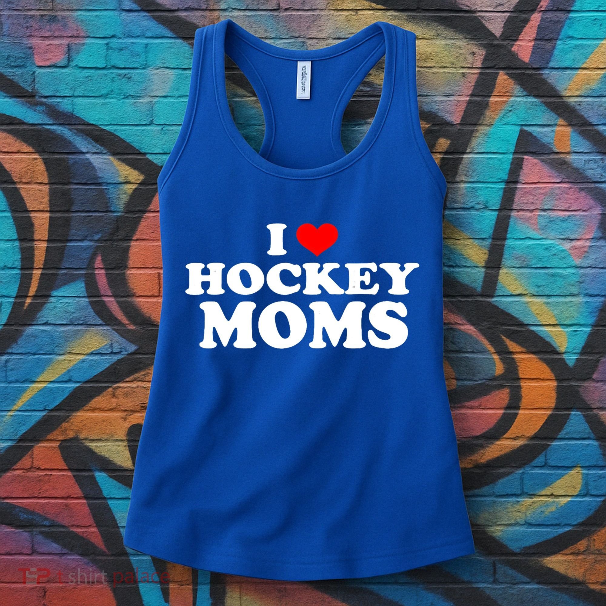 I Love Hockey Moms Funny Christmas Gift Women's Tank Top
