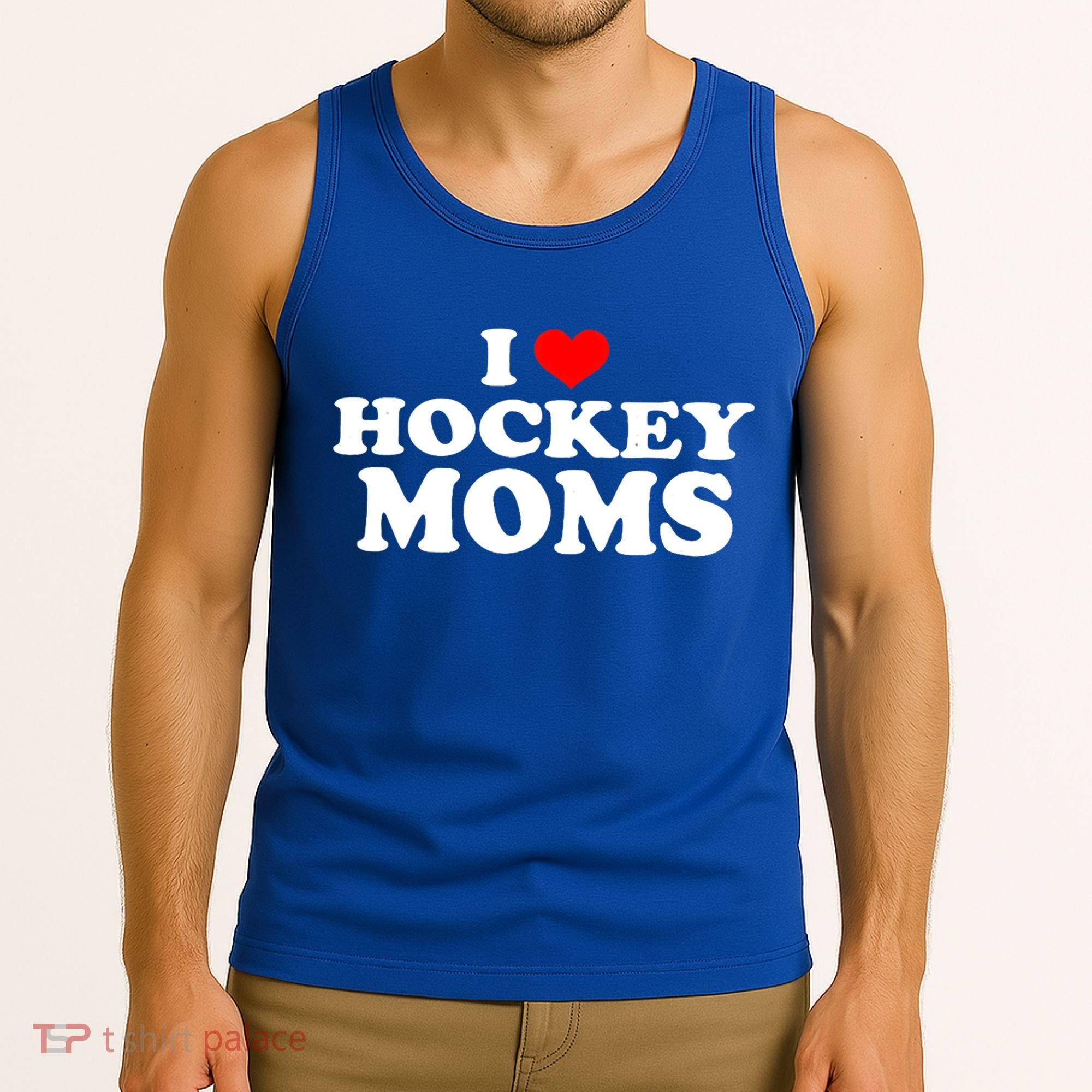 I Love Hockey Moms Funny Christmas Gift Tank Top