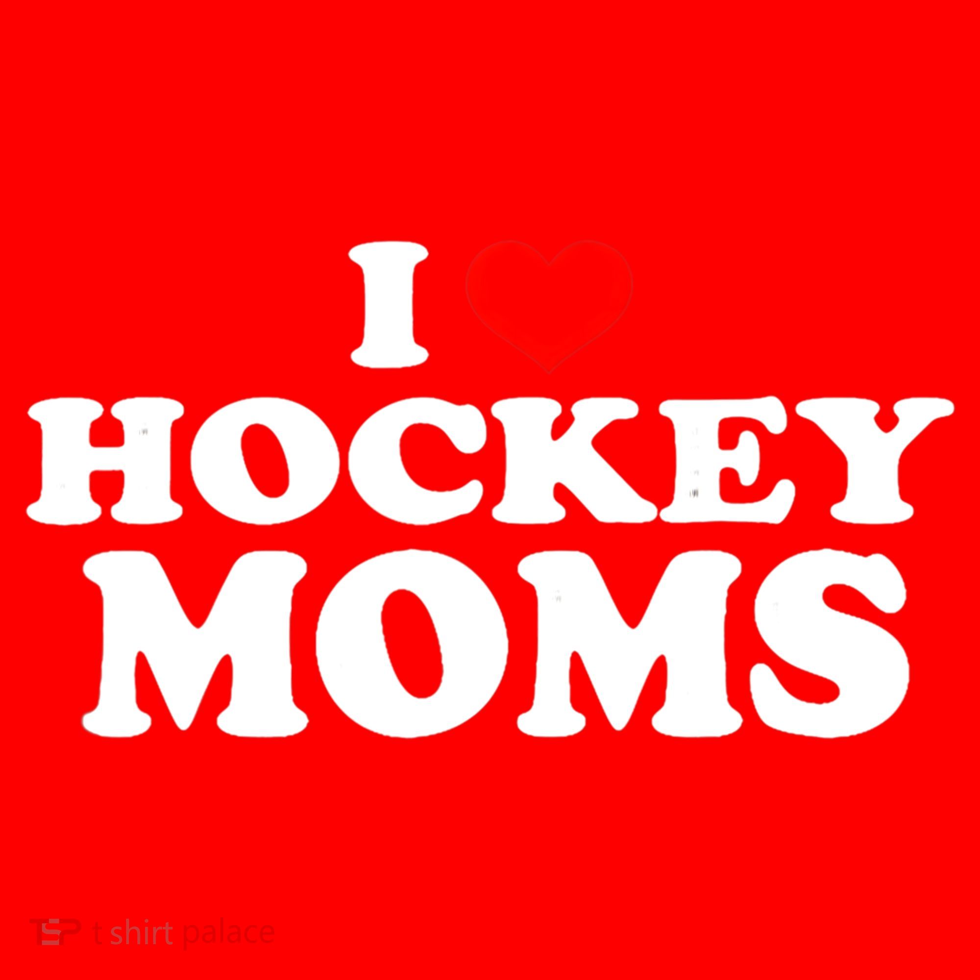 I Love Hockey Moms Funny Christmas Gift Santa Hat