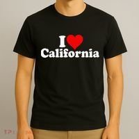 I LOVE HEART CALIFORNIA CALI STAT T-Shirt thumb 3