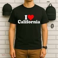 I LOVE HEART CALIFORNIA CALI STAT T-Shirt thumb 6
