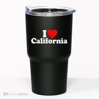 I LOVE HEART CALIFORNIA CALI STAT Tumbler thumb 0
