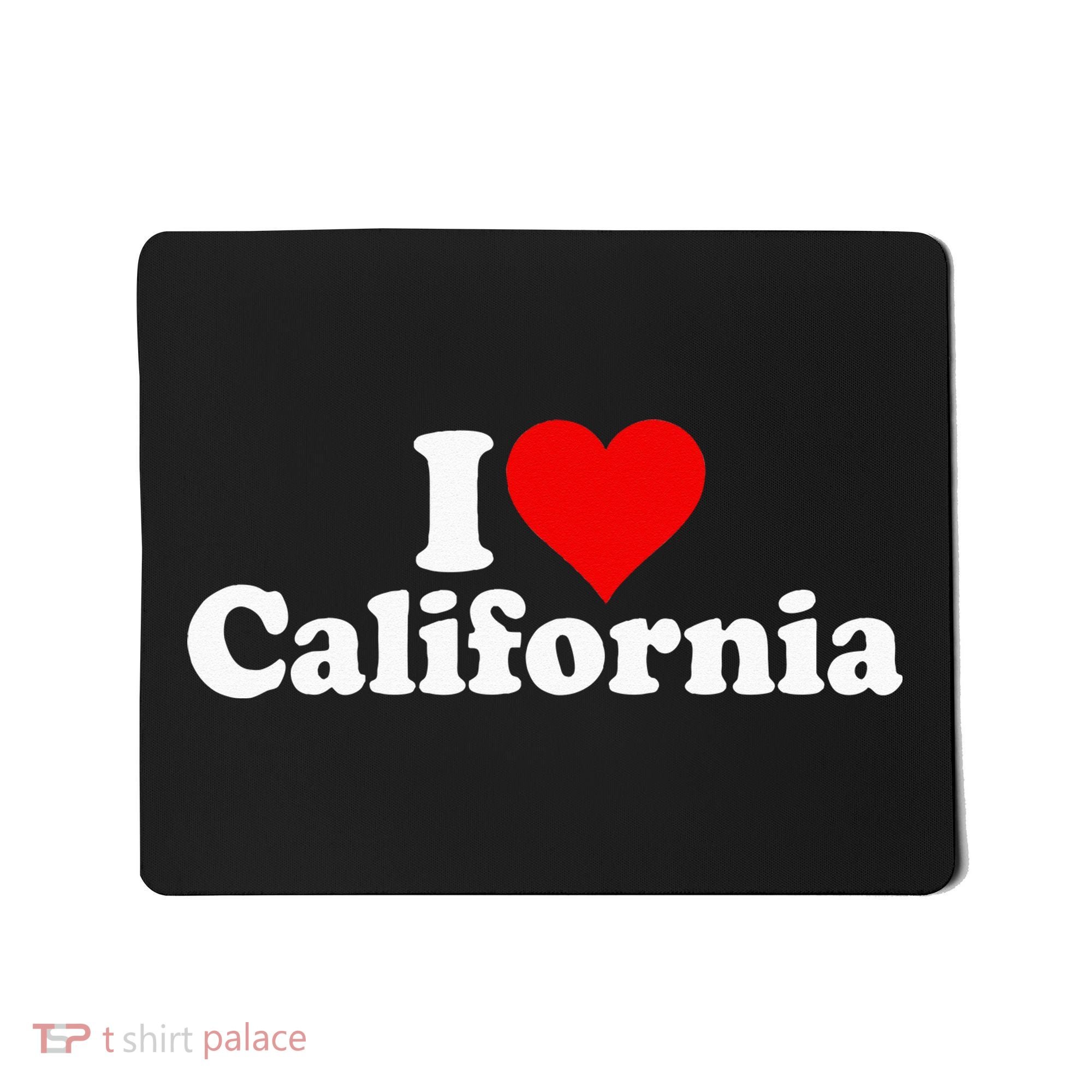 I LOVE HEART CALIFORNIA CALI STAT Mousepad