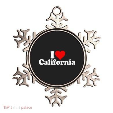 I LOVE HEART CALIFORNIA CALI STAT Ornament