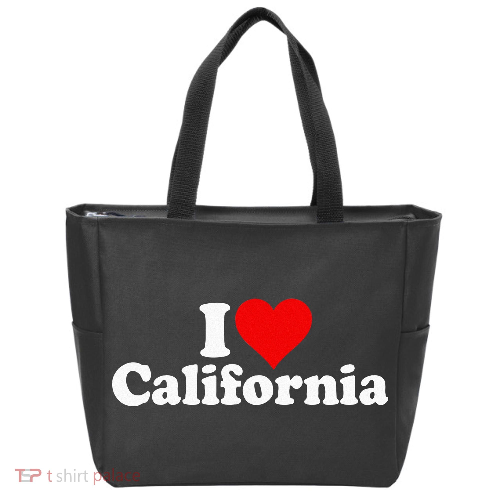 I LOVE HEART CALIFORNIA CALI STAT Tote Bag