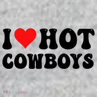 I Love Hot Cowboys Kids Sweatshirt thumb 2