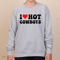 I Love Hot Cowboys Women's Sweatshirt thumb 0