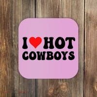 I Love Hot Cowboys Coaster thumb 0