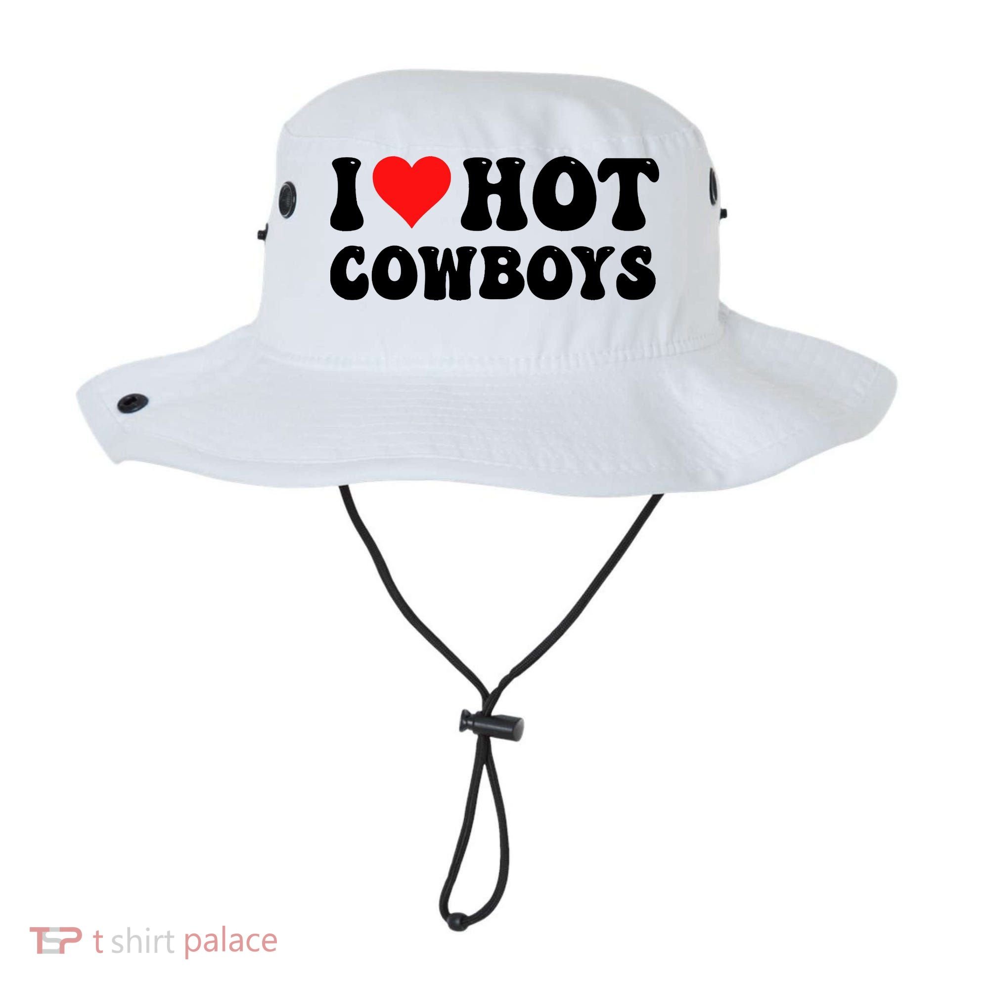 I Love Hot Cowboys Bucket Hat