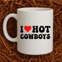 I Love Hot Cowboys Coffee Mug thumb 2