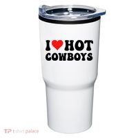 I Love Hot Cowboys Tumbler thumb 0