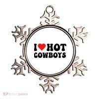 I Love Hot Cowboys Ornament thumb 0