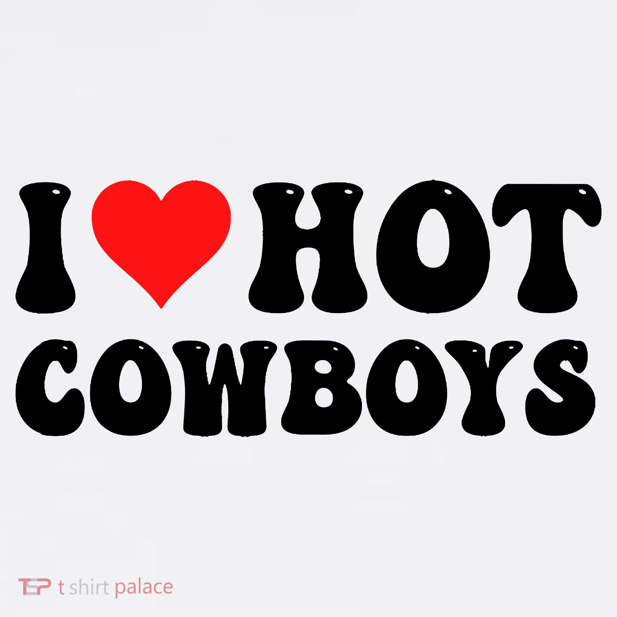 I Love Hot Cowboys Women's Tank Top