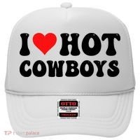 I Love Hot Cowboys Hat thumb 0