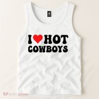 I Love Hot Cowboys Tank Top thumb 2