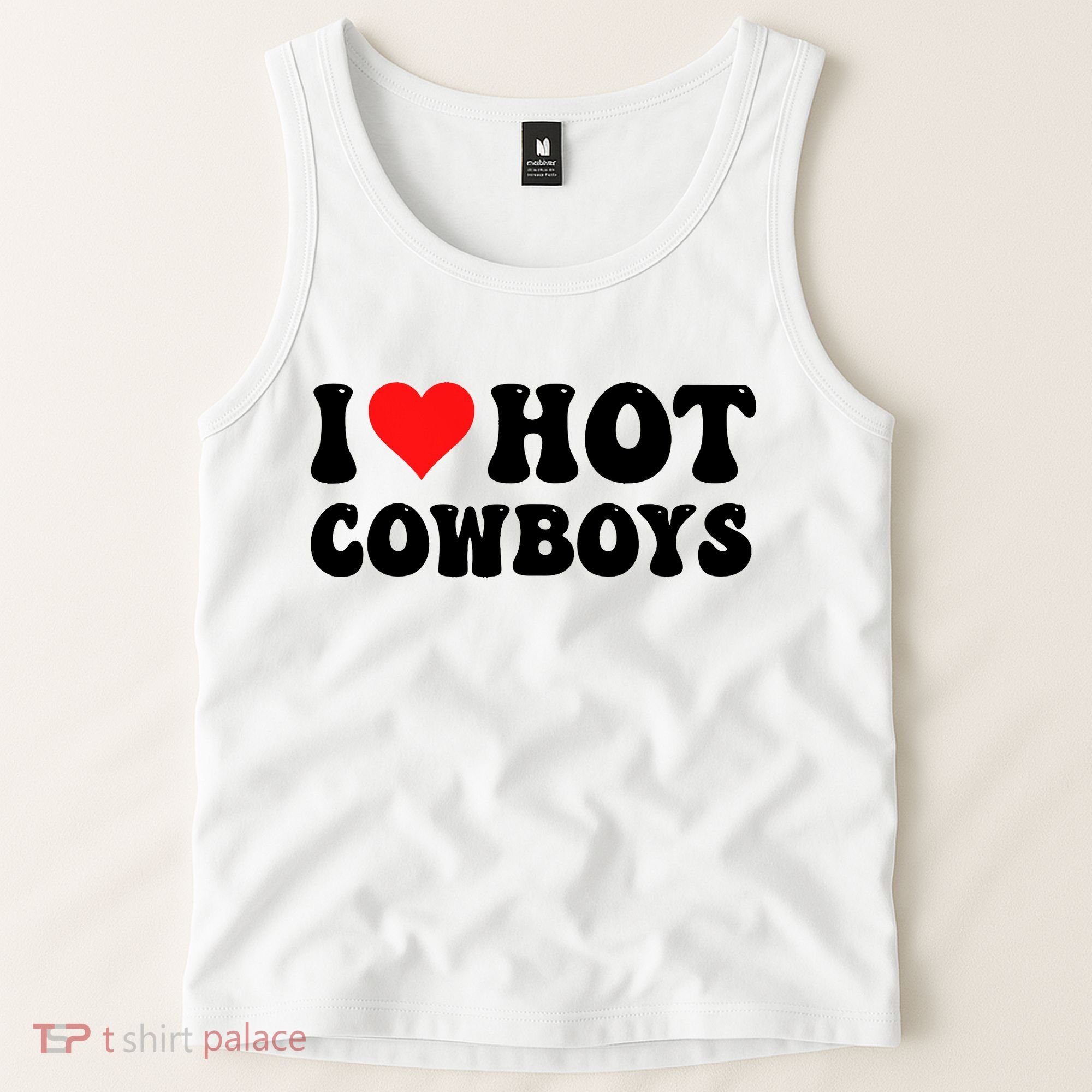 I Love Hot Cowboys Tank Top