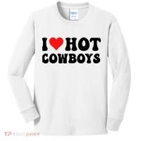 I Love Hot Cowboys Kids Long Sleeve Shirt thumb 0