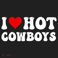 I Love Hot Cowboys Hat thumb 2
