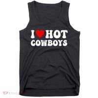 I Love Hot Cowboys Tank Top thumb 0