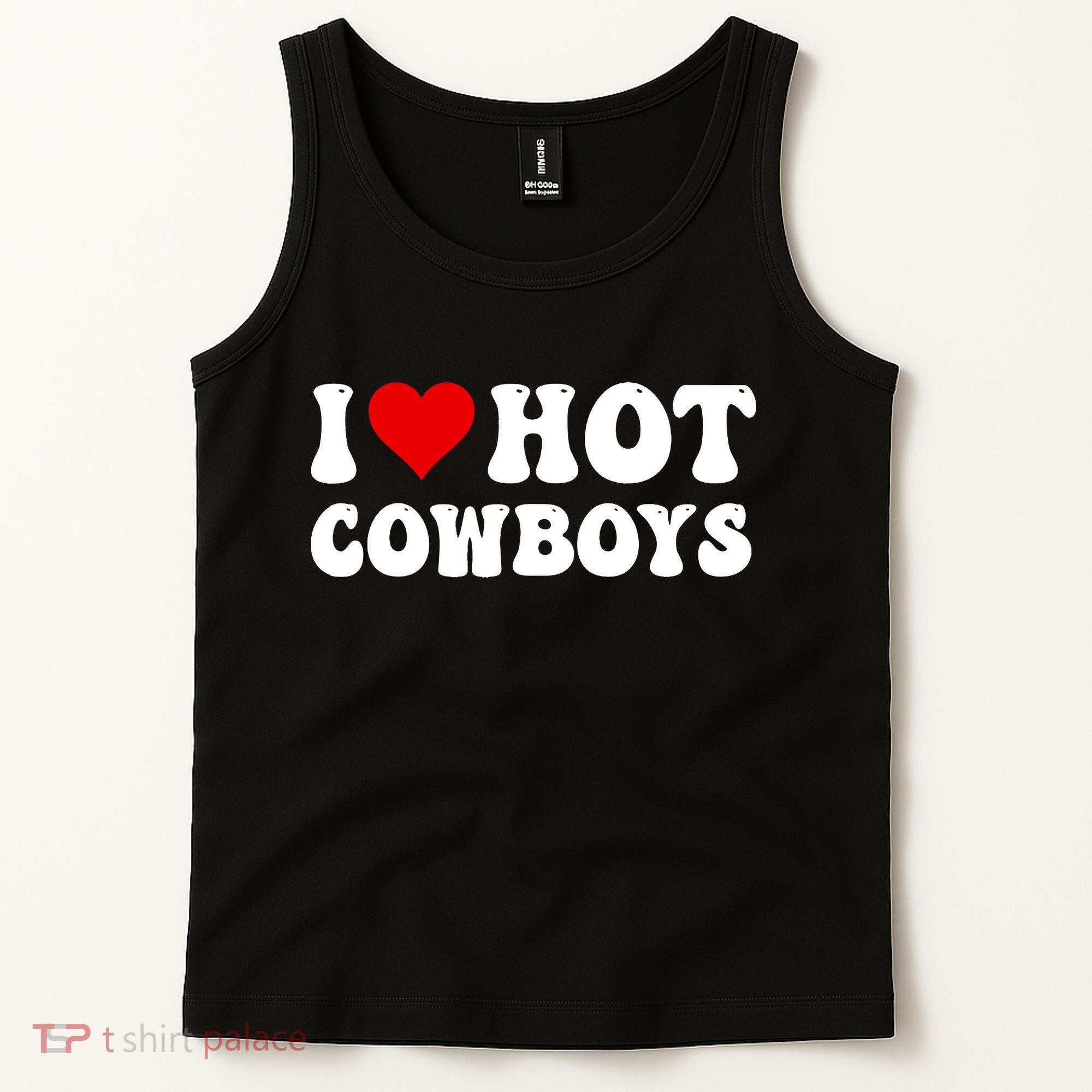 I Love Hot Cowboys Tank Top