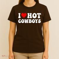 I Love Hot Cowboys T-Shirt thumb 4